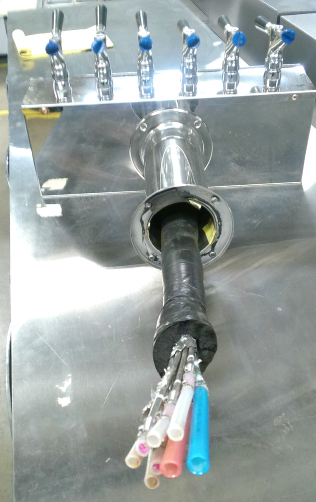 USED BEER TOWER WITH 6 FAUCETS