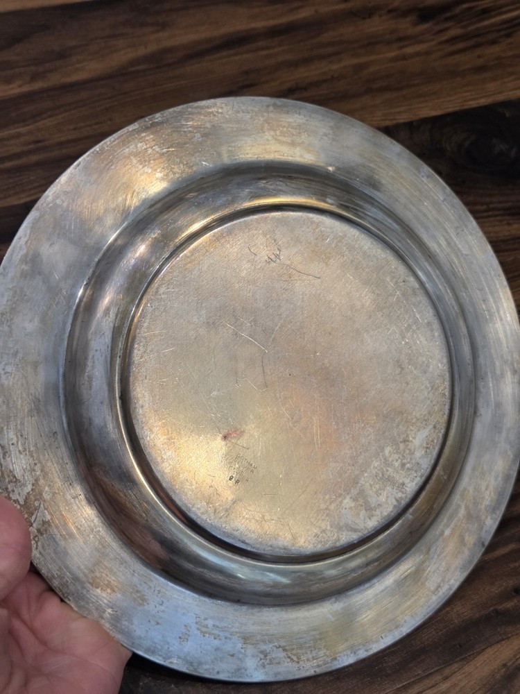 Vintage Gorham Silver on Copper 19R Plate - Mid-Century Silverplate Serving Tray