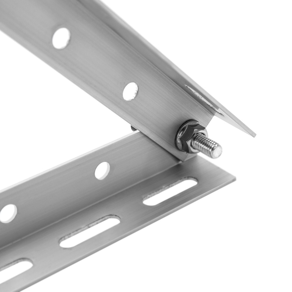 2pcs 45"Adjustable Solar Panel Tilt Mount Brackets RV Flat Surface Mounting Set