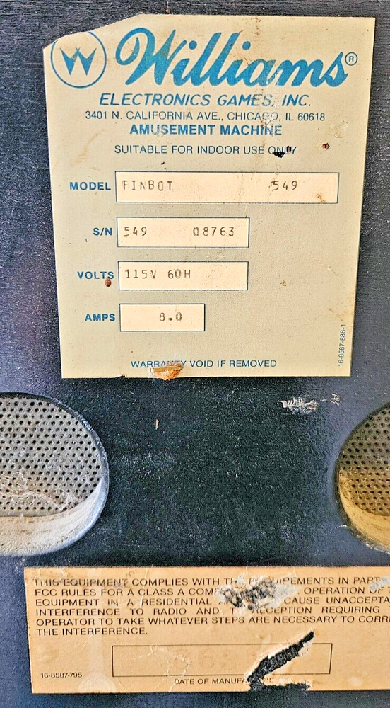 PIN*BOT Pinball Machine - Williams 1986