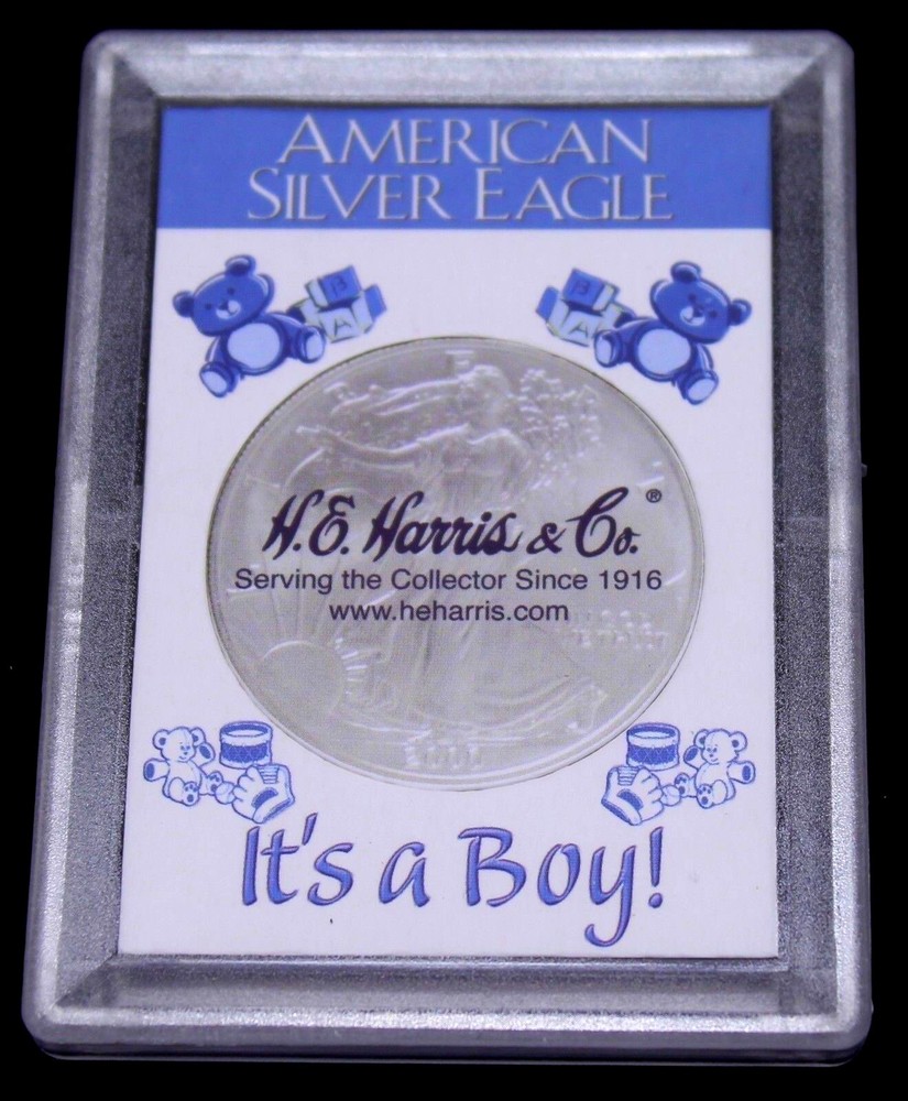 It's a Boy 1 Once American Silver Eagle Frosty Storage & Display Case