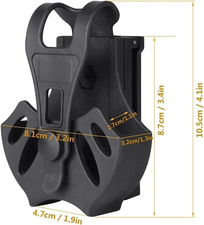 Upgrade Polymer Handcuff Case for Most Chain or Hinged Cuffs,Fits ASP, Quick Rel