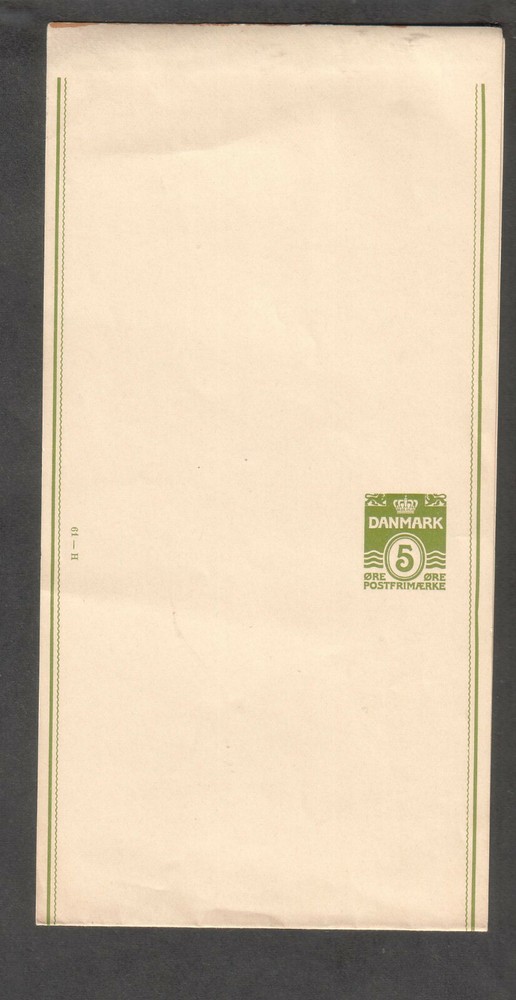 Denmark unmailed 5 ore wrapper 61-H