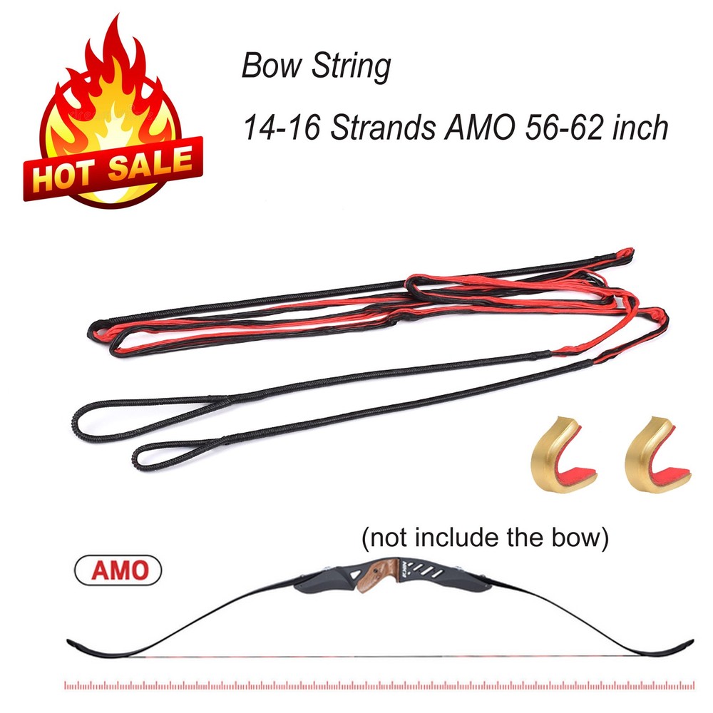 Bow String Replacement for Archery Recurve Bow & Longbow Bowstring 14 16 Strands