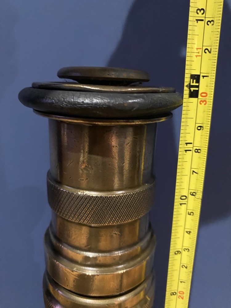 Antique Solid Brass Fire Hose Nozzle