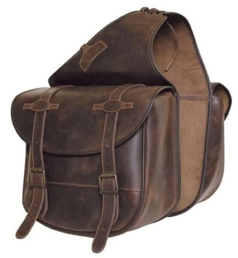 Traditional Trail Ride Bag | Western Saddle Bag | Leather Saddle Bag For Horses