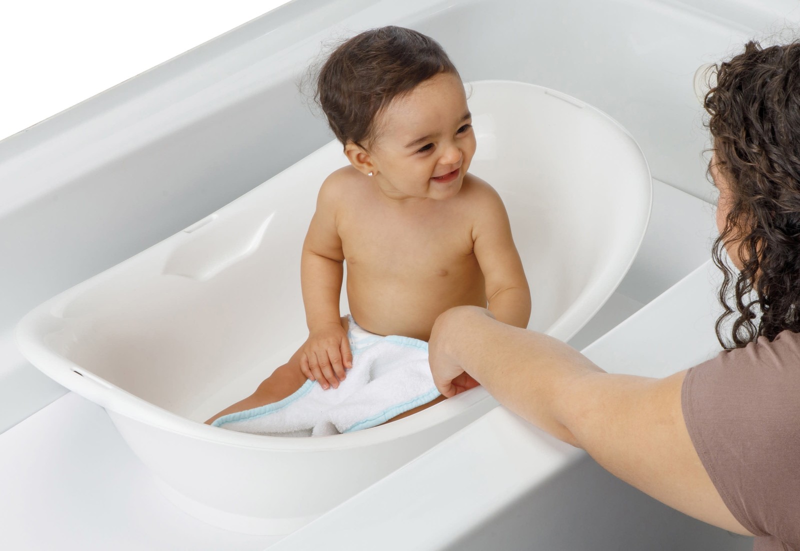 Safety 1st 3-in-1 Clean Fun Plastic Rigid Baby Bathtub, Harbor Mist