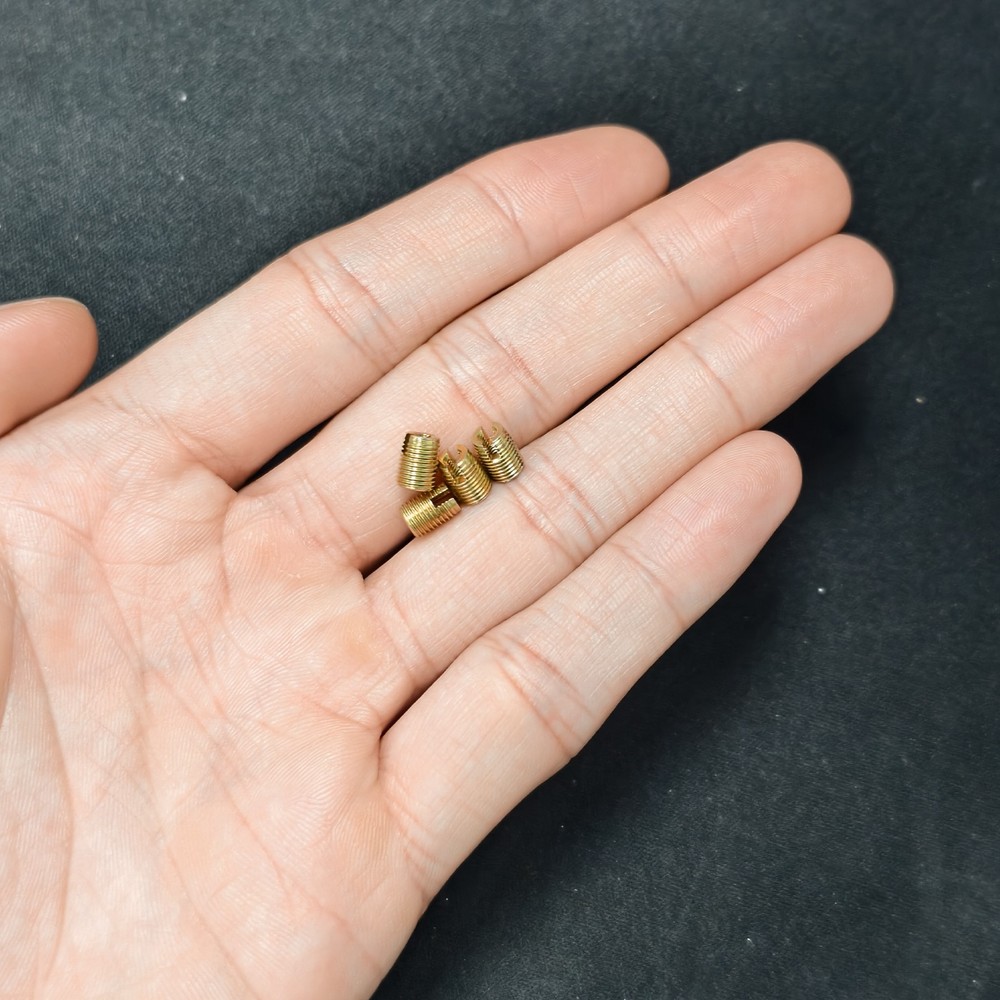 Self Tapping Threaded Inserts, 15pcs Inner M2 M4.5x6 Carbon Steel Nuts