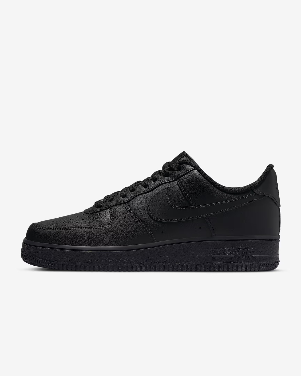 Nike Youth Air Force 1 Low Triple Black FV5951-001 GS Shoes NEW