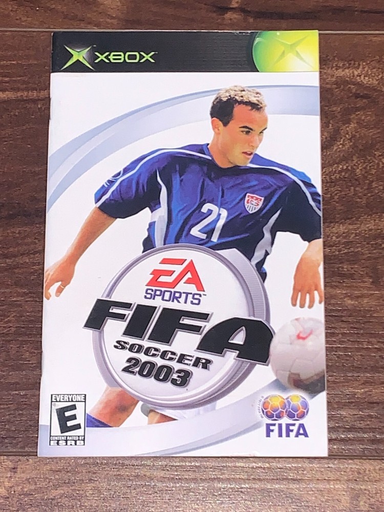 FIFA 2003 Soccer 03 XBOX Instruction Manual Only