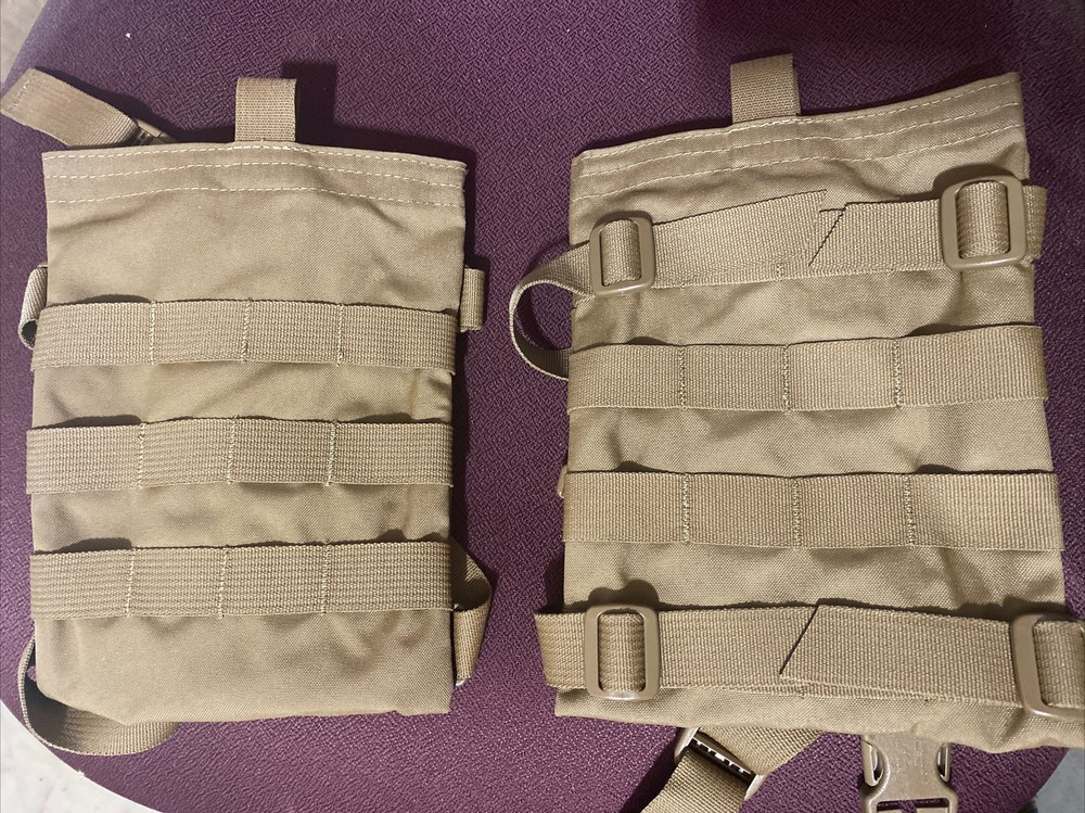 MOLLE USMC E Side SAPI Plate Carrier Coyote