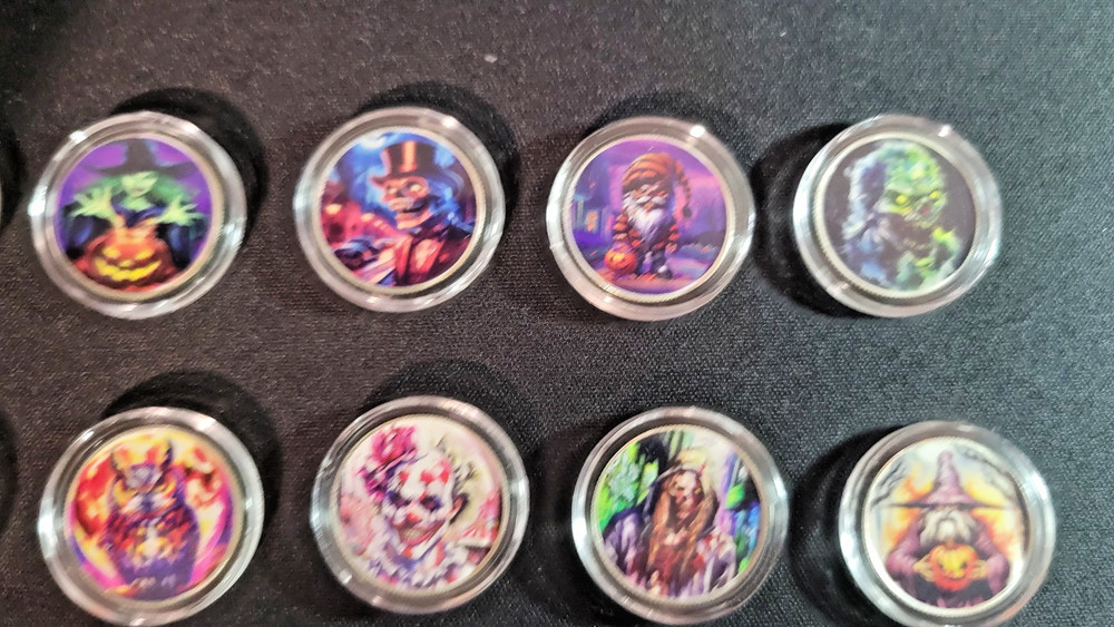 Hayleybug Mint Halloween Advent Complete Silver Trading Coin Set – 20 Rounds OOP