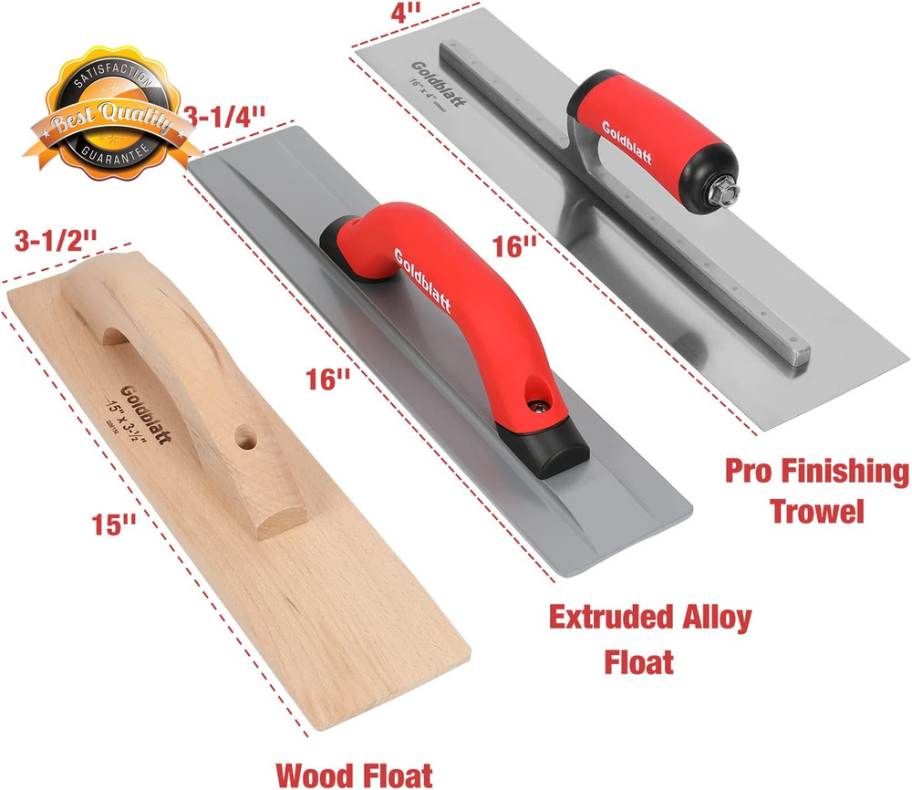 8pc Masonry Hand Tool Set Trowel Edger Float Groover Kit with Tool Bag