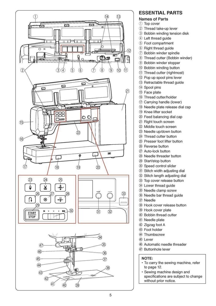 Janome Continental M17 Manual : Sewing and Embroidery Two Book Bundle, Free Ship