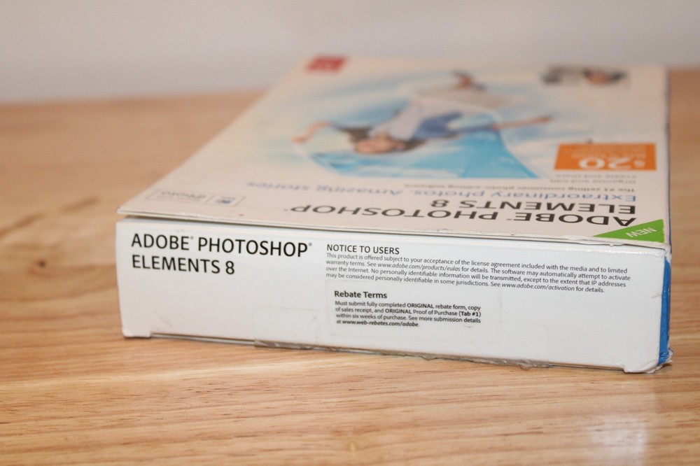 ADOBE Photoshop Elements 8 Education Photo Editing MAC Software Edit PRODUCT KEY