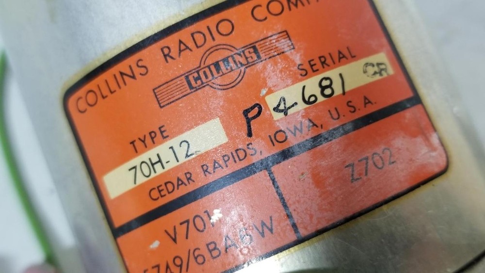 2 Collins Radio 70H-12 PTO