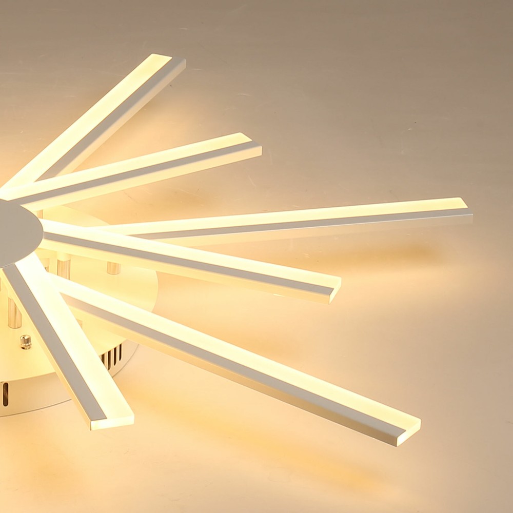 Modern Ceiling Light LED Dimmable Pendant Lamp w/Remote Controller & 12 Lights~~