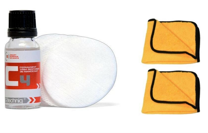 Gtechniq C4 Permanent Trim Restorer  Protective Ceramic Coating 15ml free towels