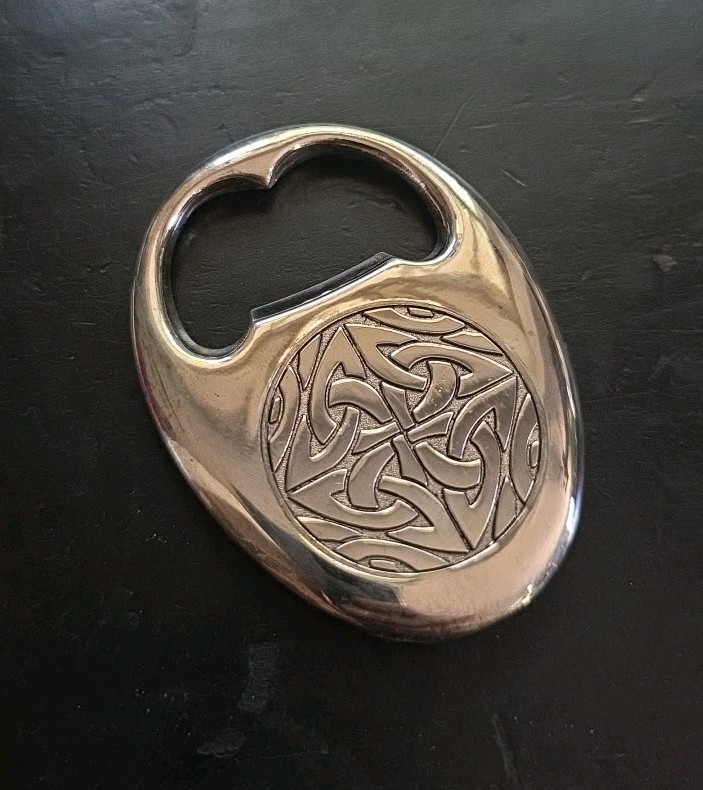 Nice Silver Plated Celtic Knot Bottle Opener