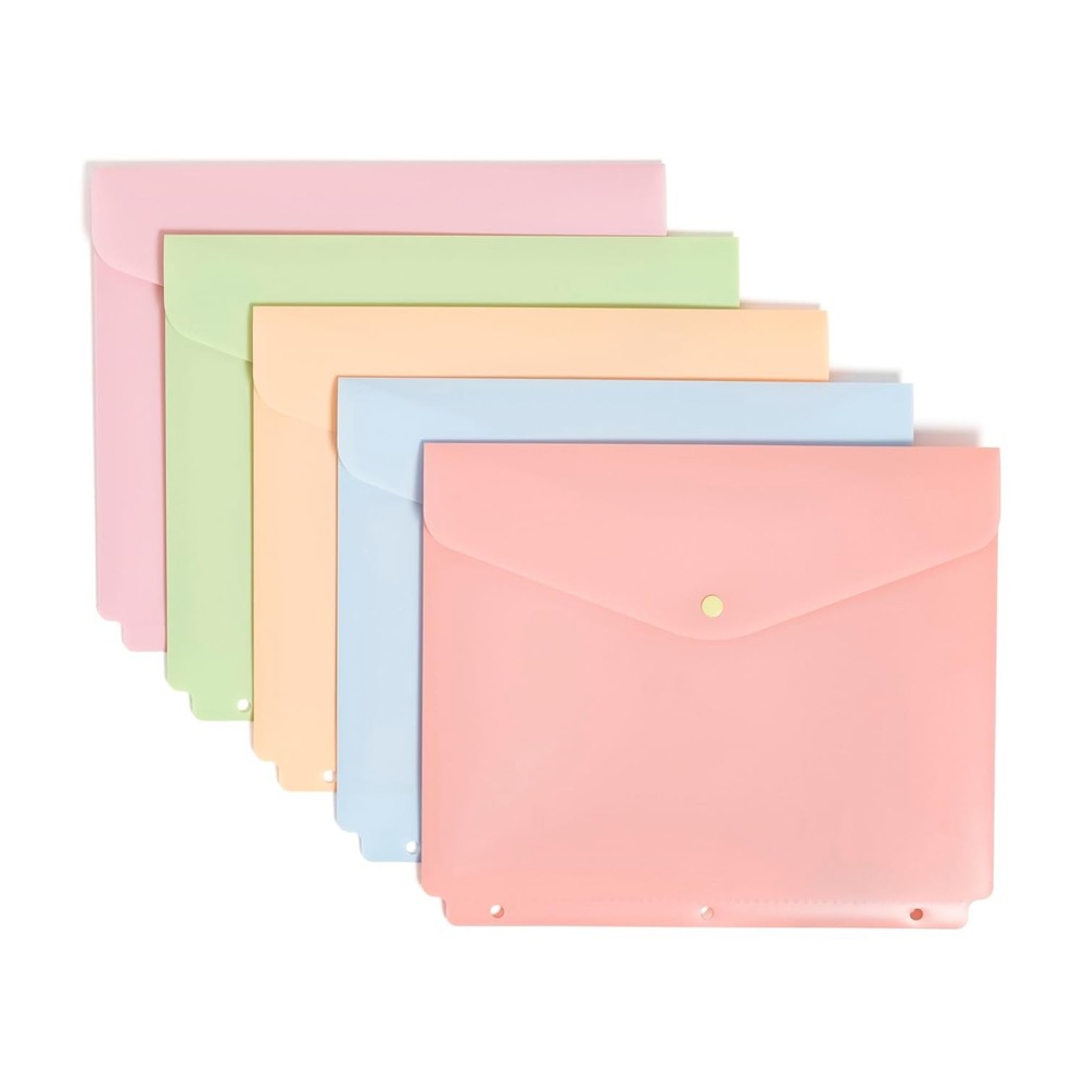 Brands Binder Pocket 5 Pack Super Heavyweight Poly Binder Document Holder 3