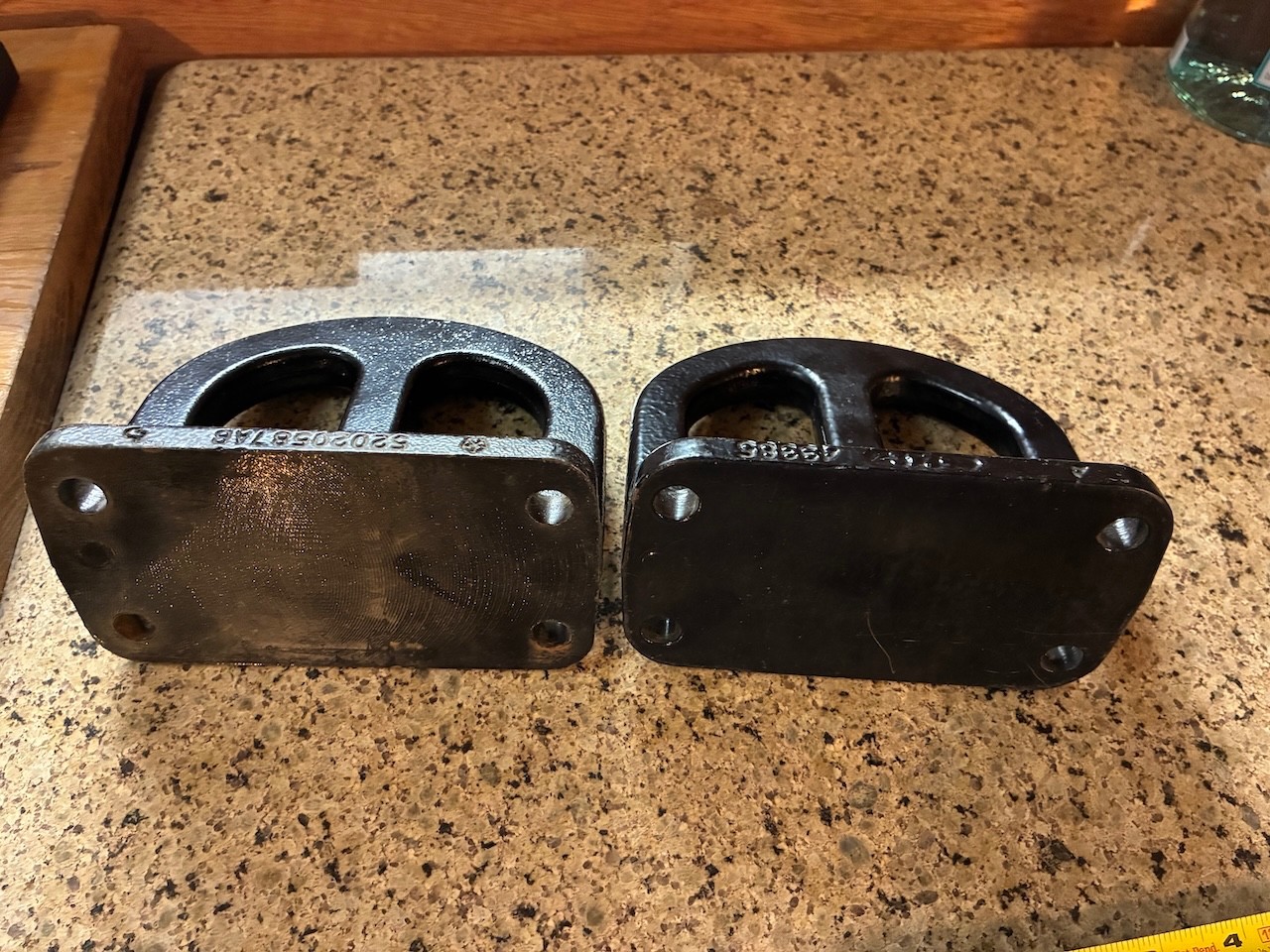 FRONT BUMPER TOW HOOK SET DODGE RAM 2500 3500 2003-2012 OEM MOPAR 52020587AB