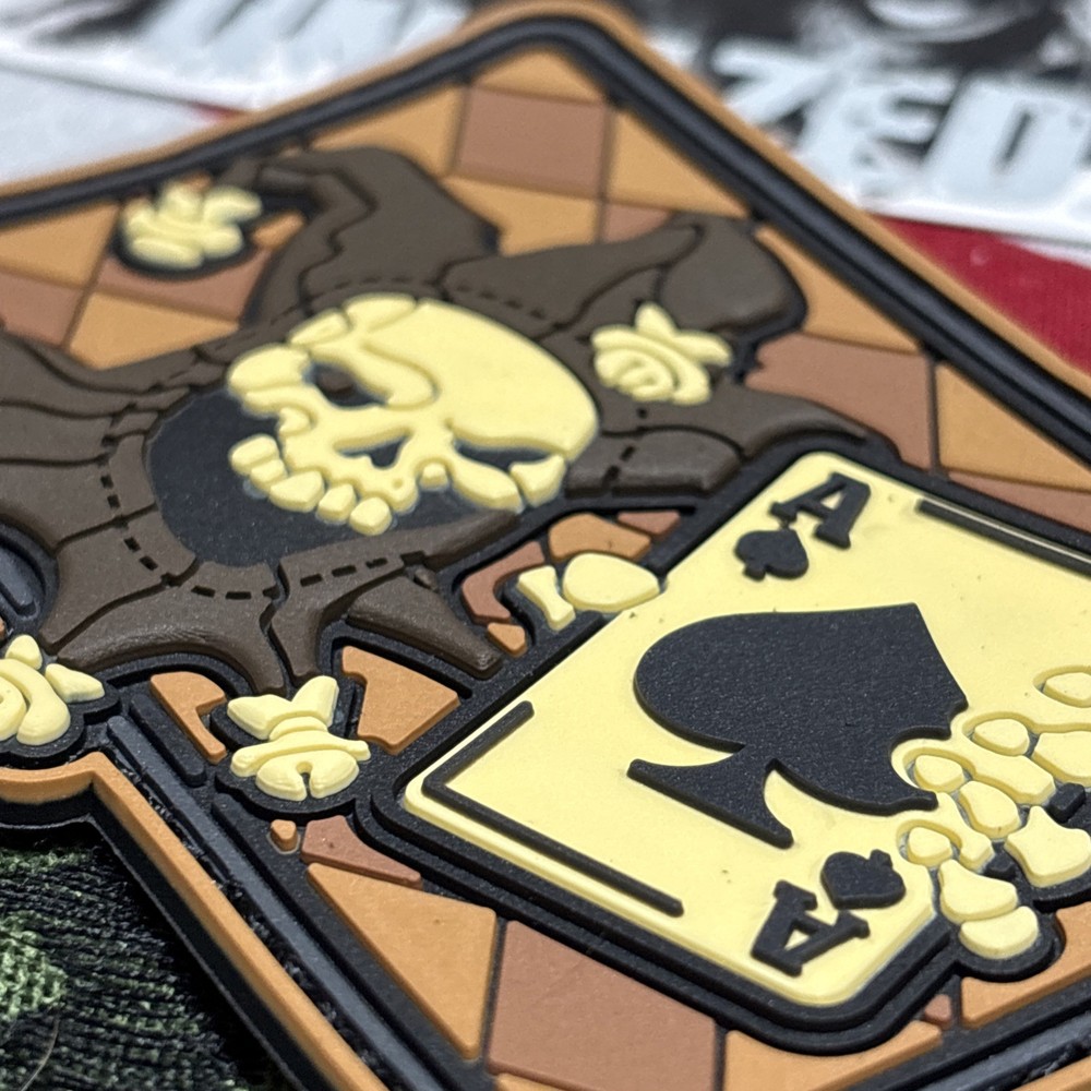 PvC 3D Jester With Ace H&L Patch Funny 3.5x2.5”