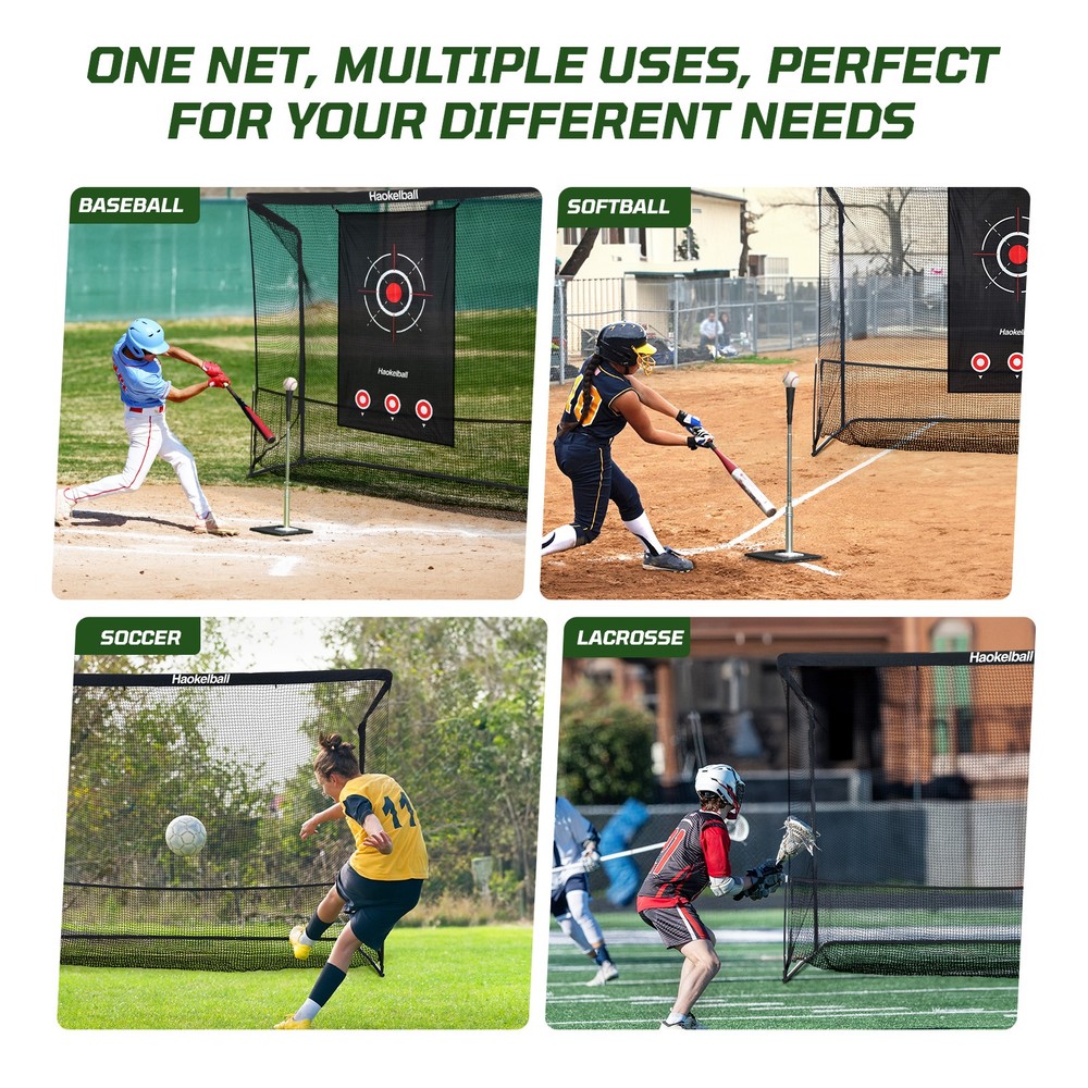 10ftx7.5ft Heavy Duty Golf Practice Net Personal Driving Range with Target Cloth