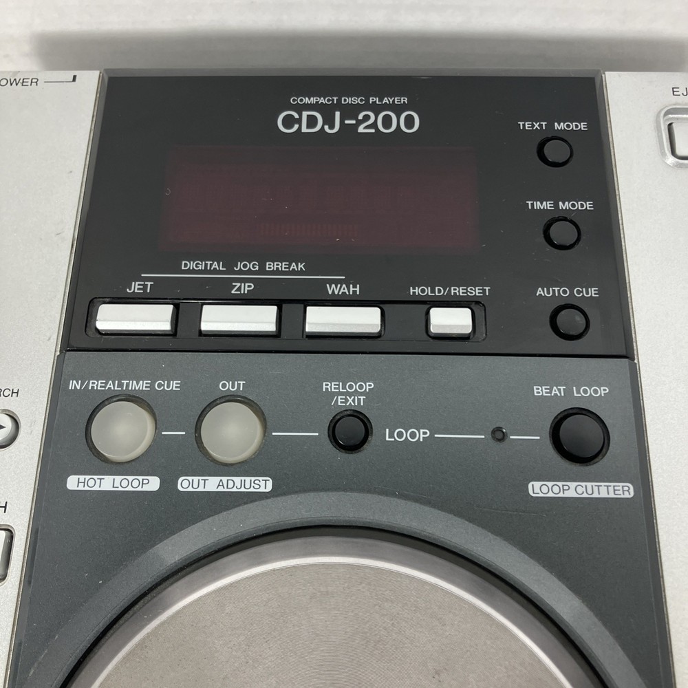 Pioneer CDJ-200 DJ CD Compact Disc Player MP3 - TESTED - WORKING GREAT!