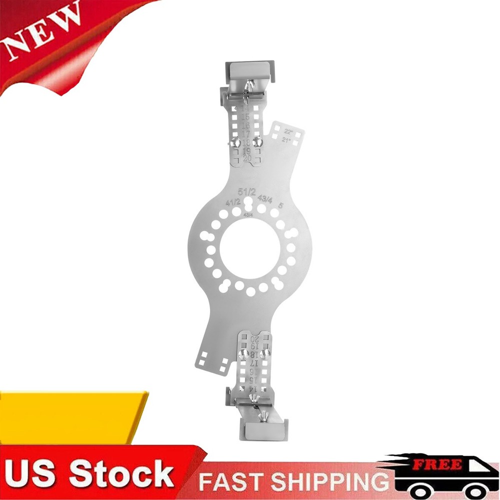 Tire Size Fit Test Measuring Mockup New Silver 14"-20" 5-Lug Pattern