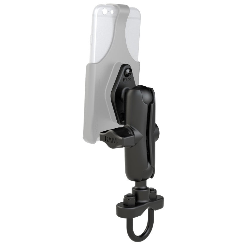 RAM-B-149ZU RAM Handlebar U-Bolt Double Ball Mount - B Si...