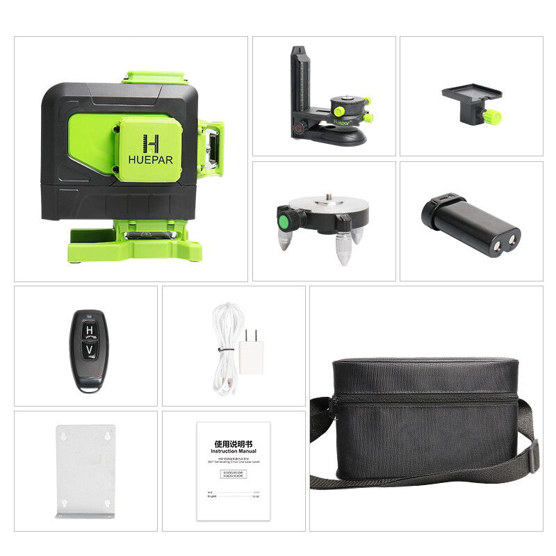Green Laser Level Self Leveling For Tiles Floor Multifunction and Remote control