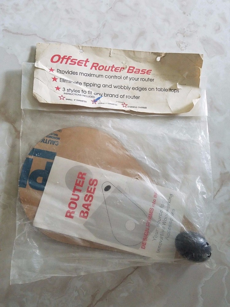 NEW SEALED Design Forms etc. Inc. Large 7" inch Router Base