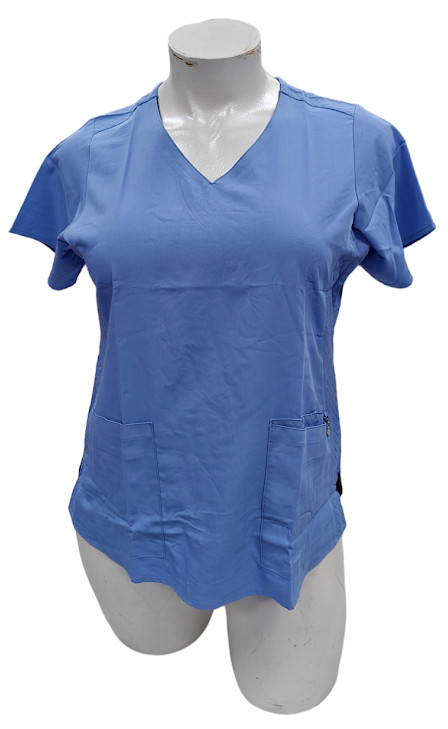 Vera Bradley Halo Nettie V6109 Ceil Blue (CEIL) V-Neck Scrub Top