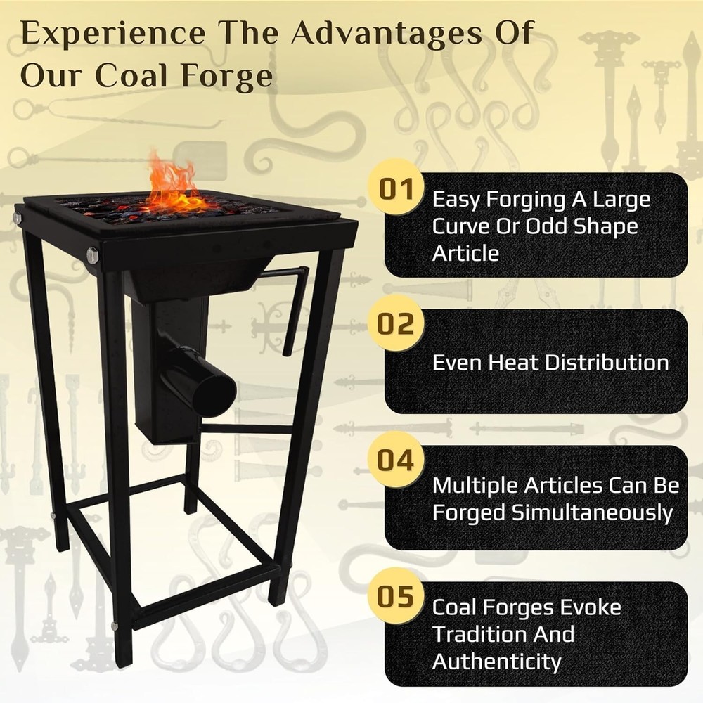 Blacksmithing Welded Firepot Coal Forge 10 x12 Inch Blacksmith Forging Tools