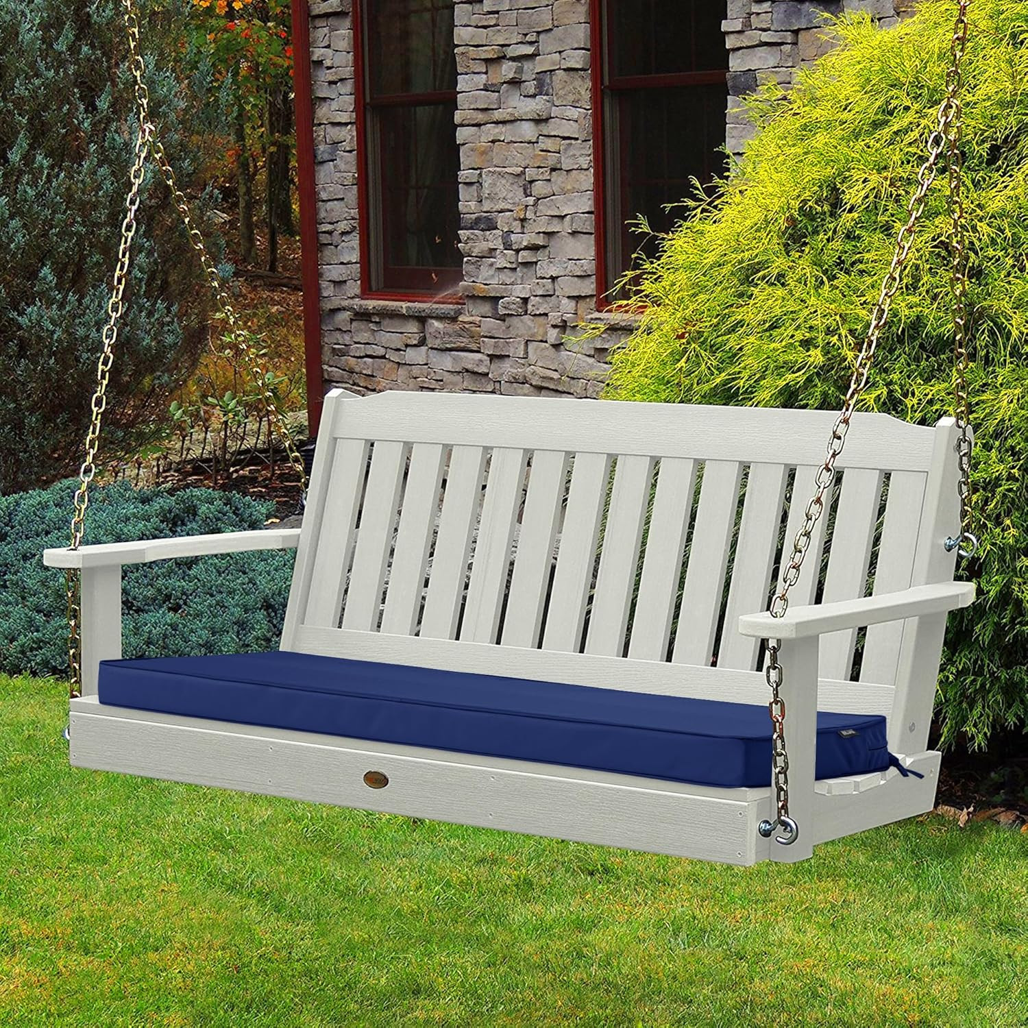 Outdoor Bench Cushions 48 X 18 Inch Thick Waterproof Porch Swing Cushions with T