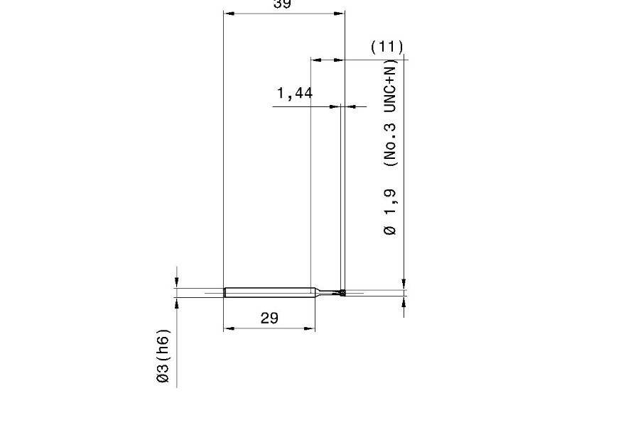 Guhring 4223-2.515 Solid Carbide Micro Thread Mill 3-48 UNC, 4-48 UNF, 3MM Shank