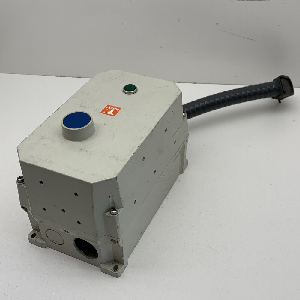 Lovato B16 40A Contactor with RC22.23 Overload Relay and Control Button Box
