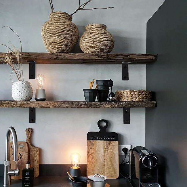 Heavy Duty Shelf Brackets 10 Inch 6 Pack Rustic L Floating Shelf Brackets Wal...
