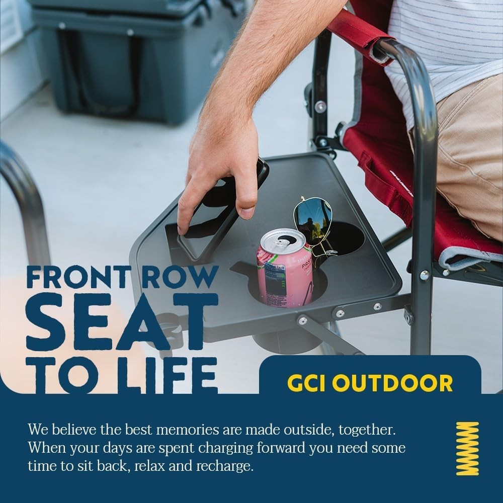 [SALE]- GCI Outdoor Freestyle Rocker XL with Side Table Camping Chair