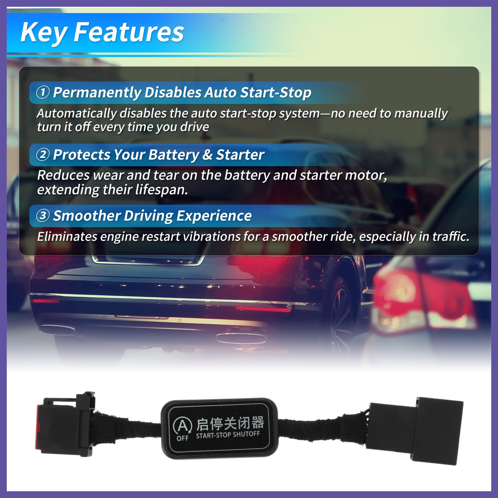 Idle Start Stop Eliminator fit for Ford F-150 2015-2020 Auto Start/Stop Disable