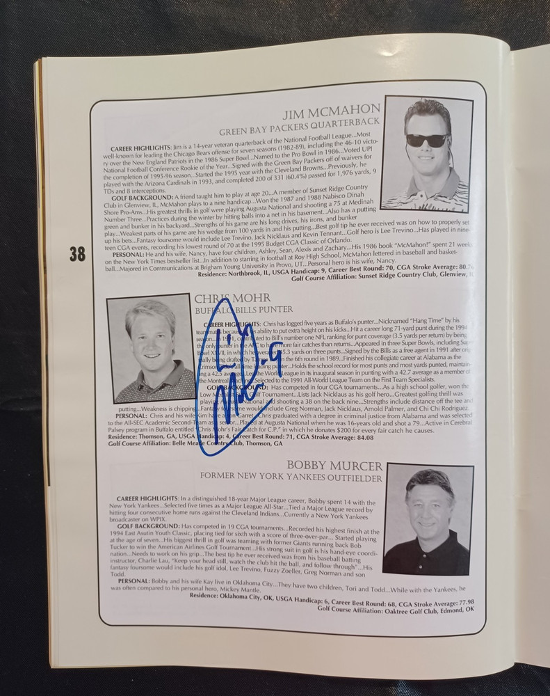 CGA Classic Chicago - SIGNED GOLF PROGRAM - HUGE AUTOGRAPH COLLECTION 1996