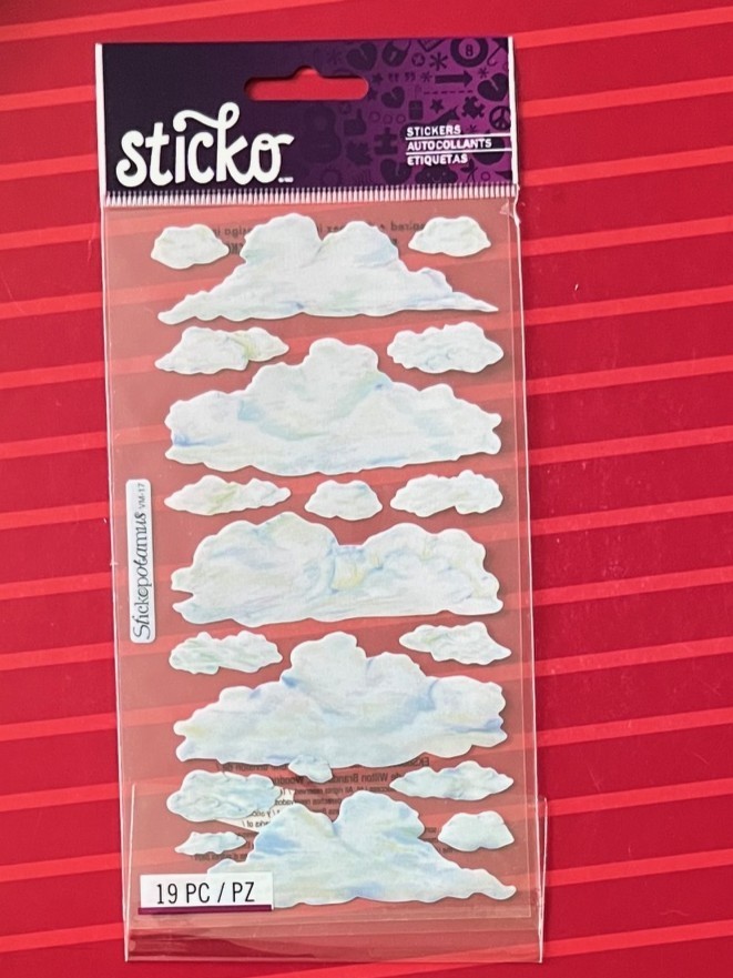 CLOUDS BY STICKO - FLAT STICKERS - RARE - FREE SHIPPING