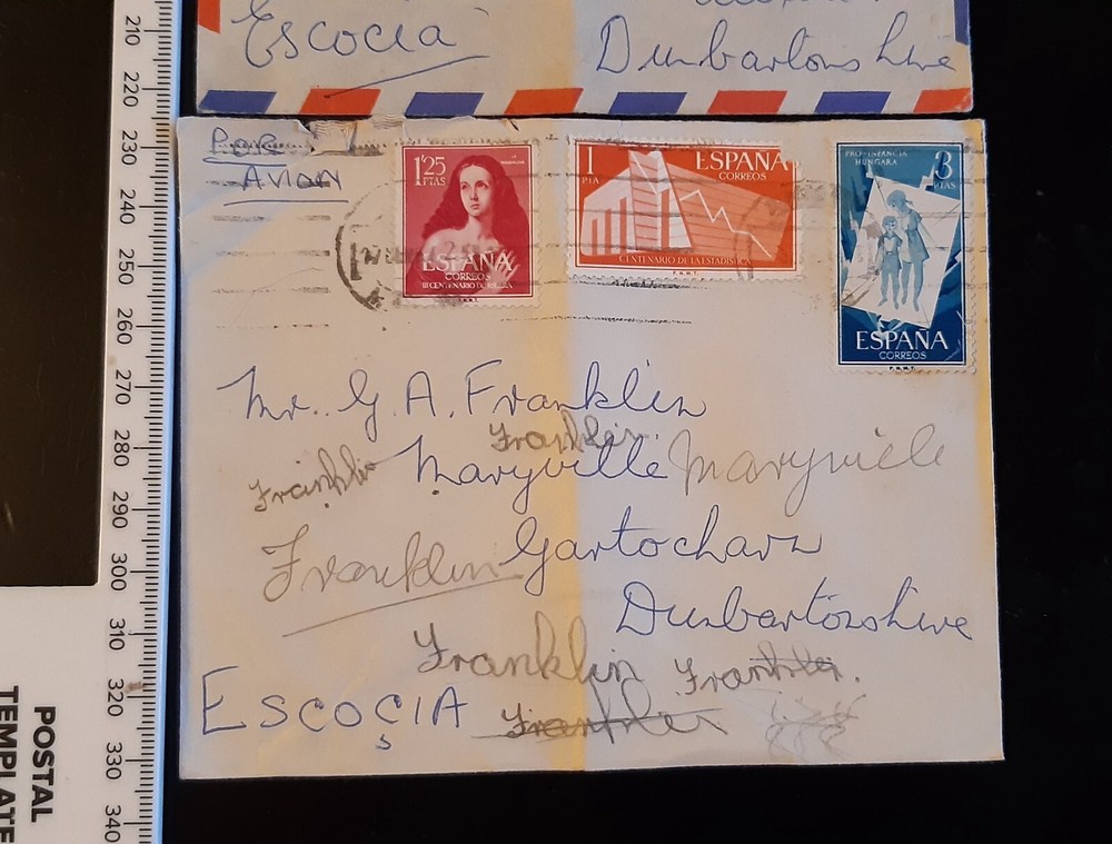 SPAIN 1950's AIRMAIL COVERS 3X COVERS