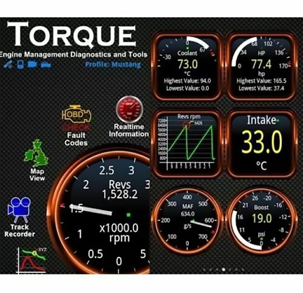 Car Bluetooth OBD2 Scanner ELM327 Code Reader For iOS & Android phone