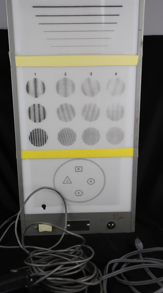 Vintage Good Lite Co. Chart Eye Chart With Light Box -P