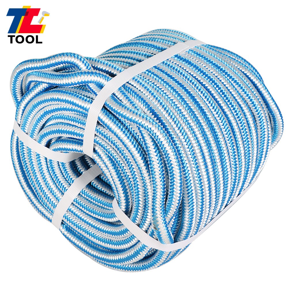 1/2" × 150' 6180 Lbs 16 Strand Braided Nylon Core Polyester Arborist Tree Rope