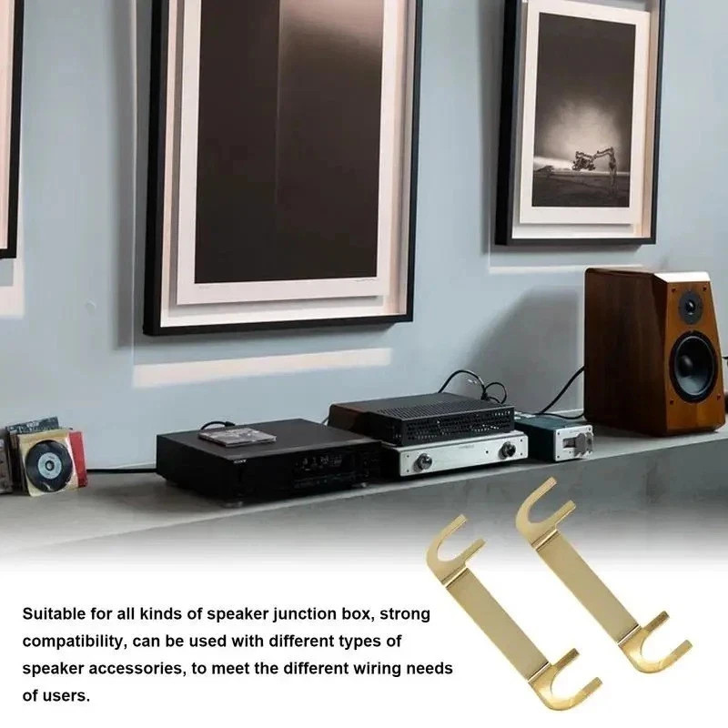 2PCS Speaker Wiring Connector Copper Speaker Wiring Lugs Binding Posts