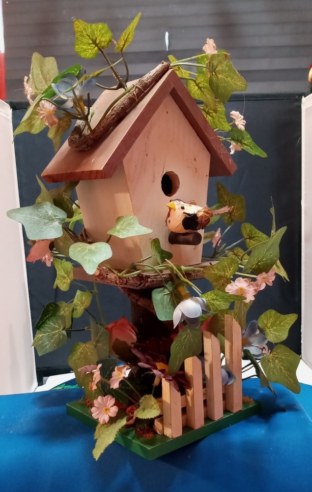 VINE COVERED BIRDHOUSE