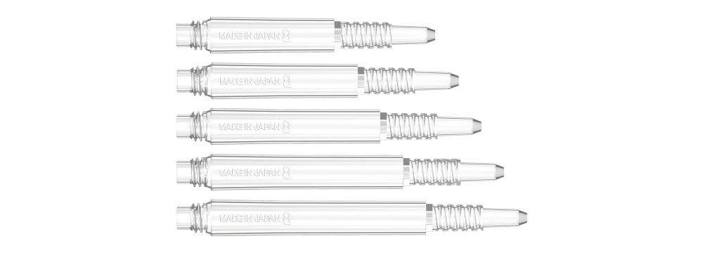 8 Flight Regular Fixed White Dart Shafts