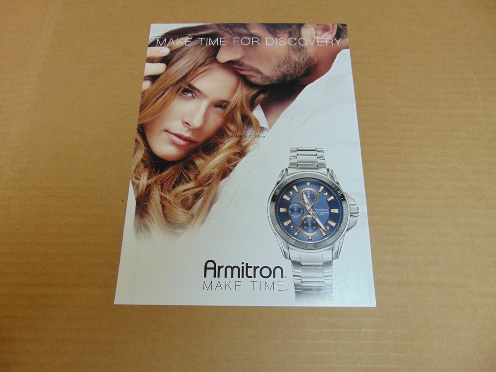 2012 ARMITRON WRIST WATCH MAKE TIME art print ad